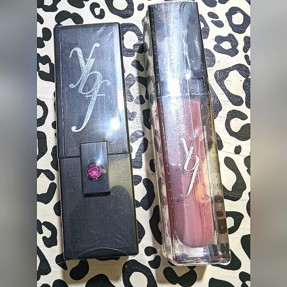 Ybf makeup set lipstick & lip gloss color nude rose-pink New & Sealed combo